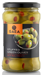 Оливки зеленые фаршированные сладким перцем Gaea