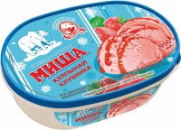 Мороженое Шин-Лайн Миша Пломбир йогурт с клубничным наполнителем 490 г