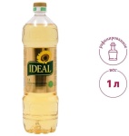 Растительное масло IDEAL подсолнечное рафинированное 1 л