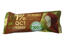 Мороженое ГорМолЗавод эскимо сливочное в глазури с орехами 80 г