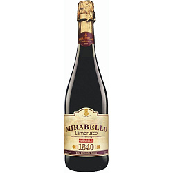 Mirabello Lambrusco Вино игристое красное полусладкое 7,5% 750 мл
