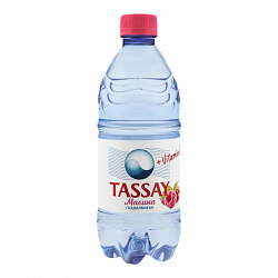 Tassay вода питьевая без газа со вкусом малины 0,5л