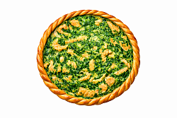 Mfood.kz Киш с сёмгой и шпинатом