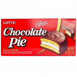 Lotte Chocolate Pie 6шт 168гр