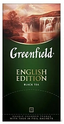 Greenfield English Edition Черный чай 25 пакетиков