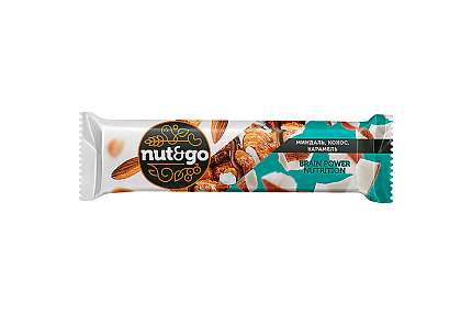 nut&go Миндальный Батончик с Кокосом 36гр