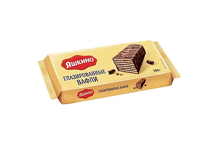 Яшкино Вафли Глазированные, 200 г