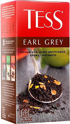 Tess Черный чай Earl Grey 25 пакетиков