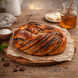 Mfood.kz Пирог с маком, 420 гр