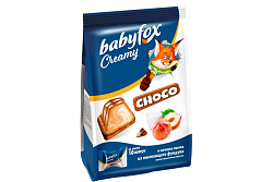 Baby fox Creamy Вафельная конфета с Молочно-Ореховой начинкой в шоколаде 100гр