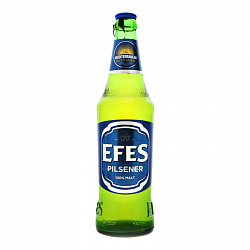 Пиво EFES Pilsener Светлое фильтрованное 5% 500мл