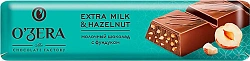 O'Zera Extra milk & hazelnuts Молочный шоколад с фундуком 45гр