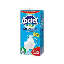 Lactel Молоко питьевое 3.2% 1л