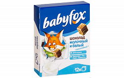 Babyfox Шоколад молочный и белый 90гр