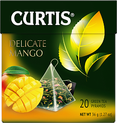 Curtis Delicate Mango Зеленый чай 20 пирамидок 36гр