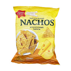 Nachos натуральные кукурузные чипсы со вкусом Сыра 75гр