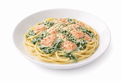 Mfood.kz Паста с семгой в сливочном соусе