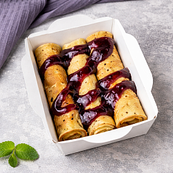 Mfood.kz Блинчики простые с джемом