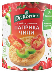 Dr.Korner Хлебцы Рисовые Паприка Чили 80гр