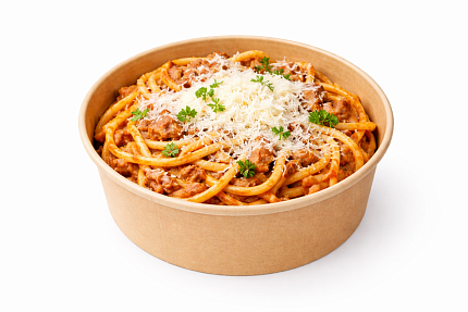 Mfood.kz Паста с морепродуктами в томатном соусе