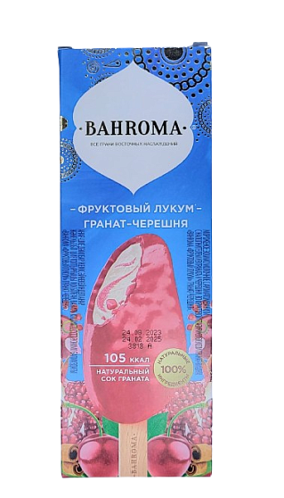 Bahroma Фруктовый лукум-Гранат-Черешня 75гр
