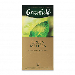 Greenfield Green Melissa Зеленый чай 25 пакетиков