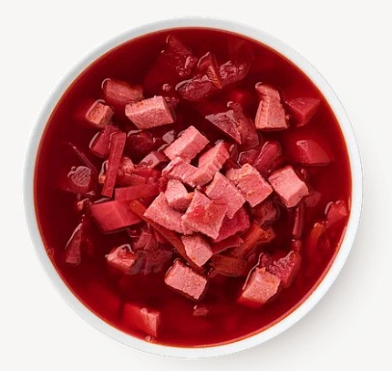 Mfood.kz Борщ с курицей, 300гр