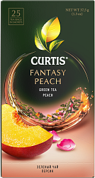 Curtis Fantasy Peach Зеленый чай 25 пакетиков 37,5гр