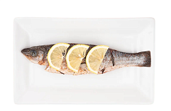 Mfood.kz Сибас в лимонном соусе с розмарином, 330гр Mfood.kz Сибас в лимонном соусе с розмарином, 330гр