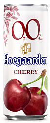 Пивной напиток Hoegaarden вишня 0.0% 330мл