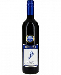 Barefoot Merlot California Вино красное полусухое 13,5% 750мл