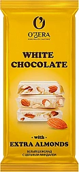 O`Zera Белый шоколад с цельным миндалем 90гр