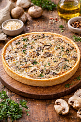 Mfood.kz Киш с курицей и грибами