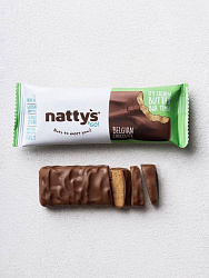 Natty's & Go! Шоколадный батончик с кешью пастой, покрытый молочным шоколадом 45гр