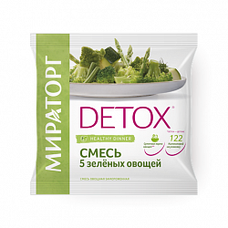 Овощная смесь Мираторг Detox Микс 5 зеленых овощей 400гр