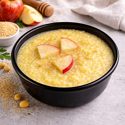 Mfood.kz Каша пшенная с яблоком 300 гр