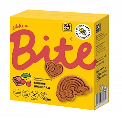 Bite Печенье Со вкусом вишня-шоколад 115гр