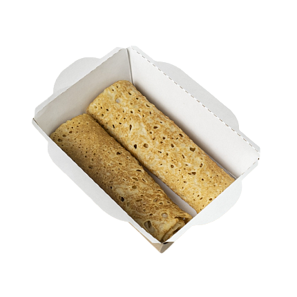 Mfood.kz Блинчики с яблоком и клубникой 2шт