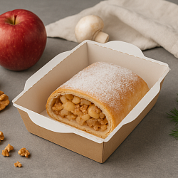 Mfood.kz Штрудель с яблоком и грецким орехом, 180гр
