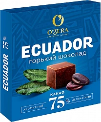 O`Zera Ecuador Горький шоколад 75% 90гр