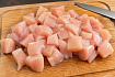 Mfood.kz Куриное филе нарезка кубик 500г