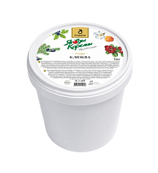 Пюре Fruteco клюква без сахара замороженное 1кг