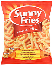 Sunny Fries Картофель Фри предварительно Обжаренный и Замороженный 1кг