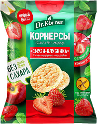 Dr.Korner Корнерсы Рисово-Кукурузные мини хлебцы Смузи Клубника