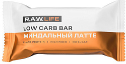 Raw Life Батончик Ореховый Миндальный латте 