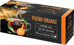 Etre Черный Чай с Пуэром и Апельсином в  пакетиках 25шт 50гр