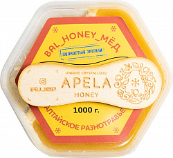 Apela Honey Мед Алтайское разнотравье 1000гр
