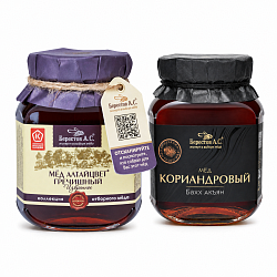 «Тёмный дуэт» мед 1000 г