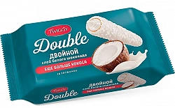 Twiggy Double Вафельные трубочки с кокосом в белом шоколаде 185гр