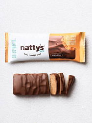 Natty's & Go! Шоколадный батончик с арахисовой пастой покрытый молочным шоколадом 45гр